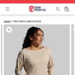 Born Primitive Beige Long Sleeve Shirt